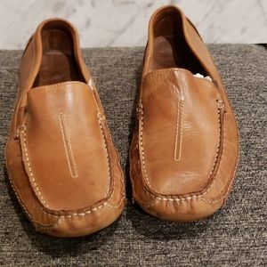 Tan Sz 10M mens Clark's Driving shoes